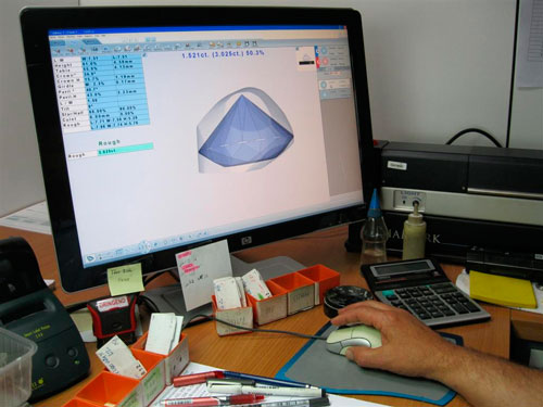 Computer imaging of diamonds