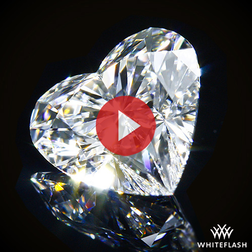 1.64 ct E VVS2 Heart Cut Lab Grown Diamond