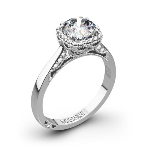 Tacori 2620RD Dantela Crown Solitaire Engagement Ring