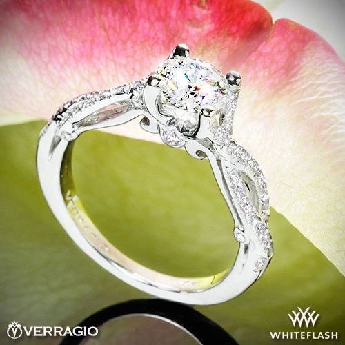 Verragio INS-7050R 4 Prong Twisted Shank Diamond Engagement Ring