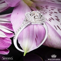 Simon G. MR2459 Passion Halo Diamond Engagement Ring