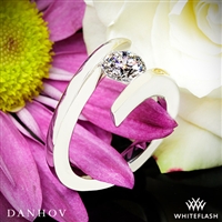Danhov V119 Voltaggio Tension-Set Solitaire Engagement Ring