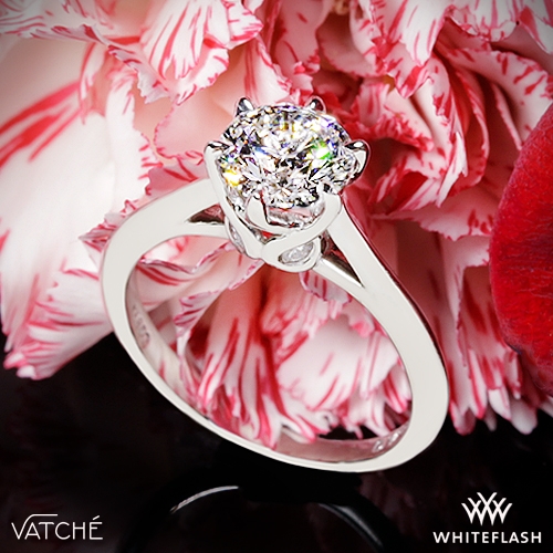 Vatche 191 Swan Solitaire Engagement Ring