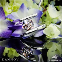 Danhov V119 Voltaggio Tension-Set Solitaire Engagement Ring