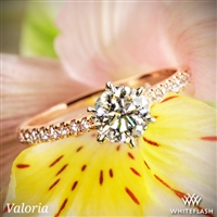 Valoria Cathedral French-Set Diamond Engagement Ring