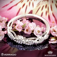 Verragio INS-7074W Beaded Twist Diamond Wedding Ring