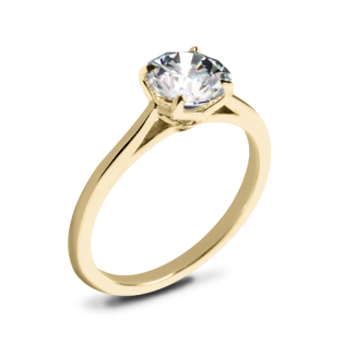 Valoria Tulip Solitaire Engagement Ring