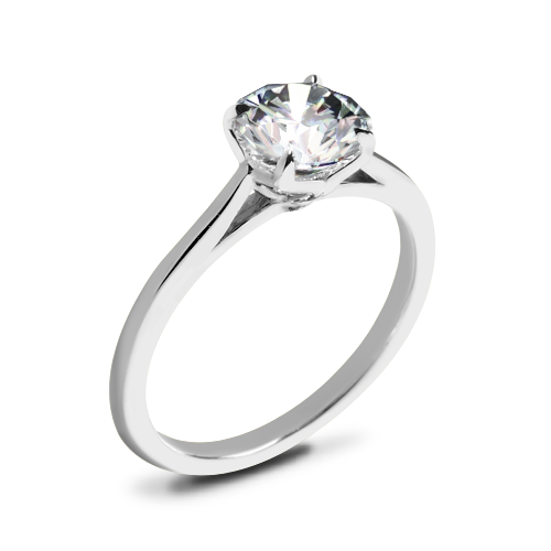 Valoria Tulip Solitaire Engagement Ring