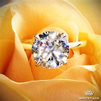 Custom Tulip Head Solitaire Engagement Ring