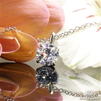 Four-Prong Timeless Diamond Pendant