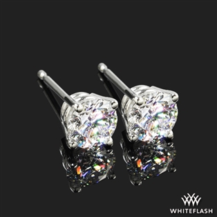 4 Prong Classic Diamond Earrings