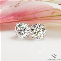 4 Prong Basket Diamond Earrings