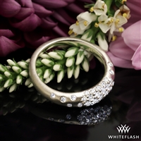 Custom Champagne Petite Pave Style Wedding Ring