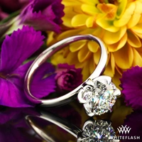 Tulip 6 Prong Solitaire Engagement Ring