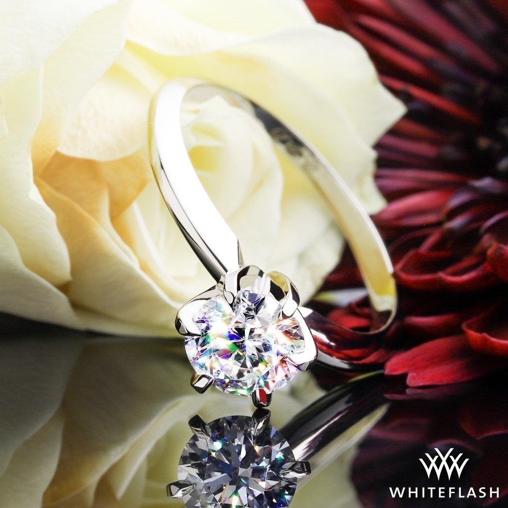 Platinum Classic 6 Prong Solitaire Engagement Ring