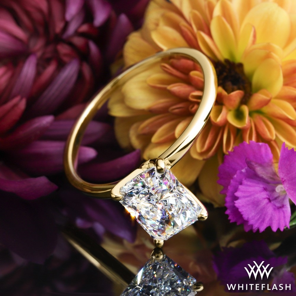 14k Yellow Gold Timeless 4 Prong Solitaire Engagement Ring