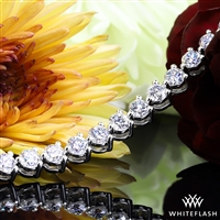 "Three-Prong" Lab Created Diamonds Tennis Bracelet