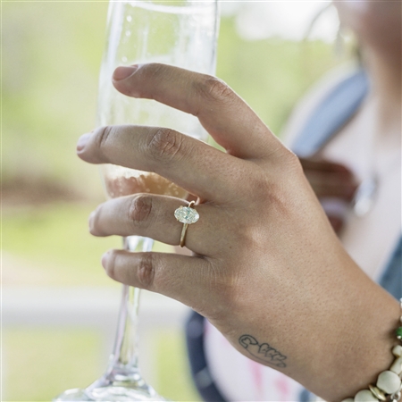 She said YES and loved the ring! 