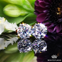 4 Prong Classic Lab Created Diamond Earrings